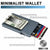 Minimalist Pop up Wallet with Money Clip, All Aluminum Slide Rfid Slim Card Holder TOYFID Wallet