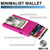 Minimalist Pop up Wallet with Money Clip, All Aluminum Slide Rfid Slim Card Holder TOYFID Wallet