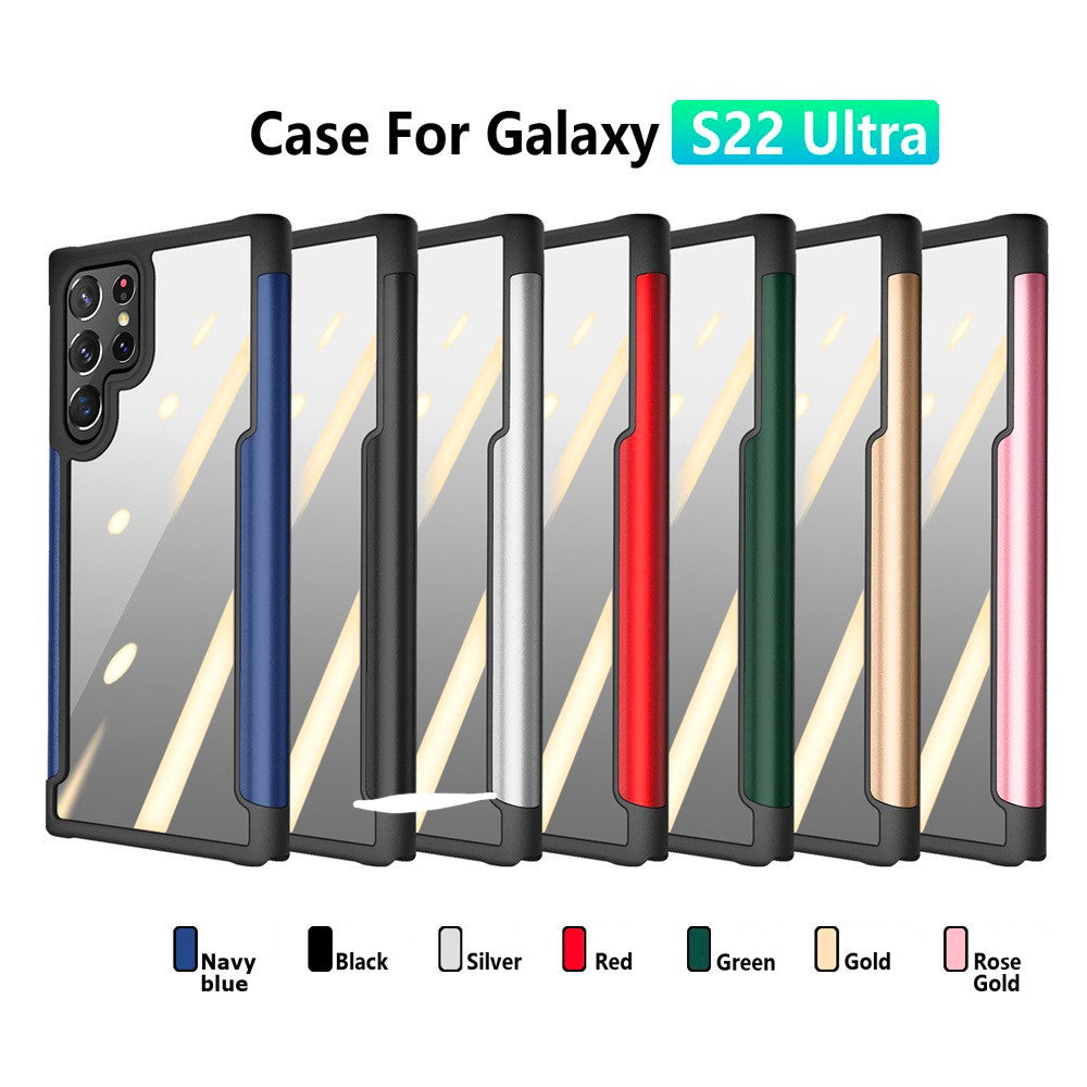 Metal Transparent Phone Case for Samsung S22 Anacotte