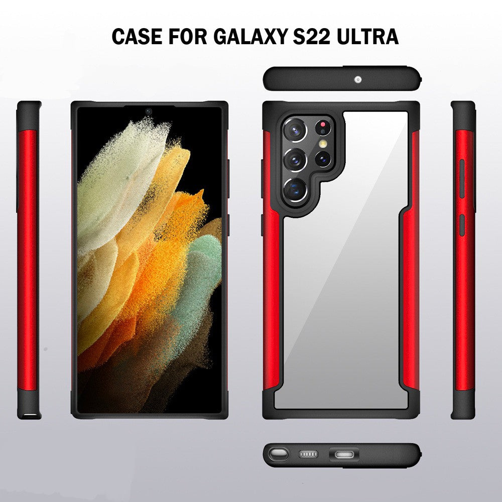 Metal Transparent Phone Case for Samsung S22 Anacotte