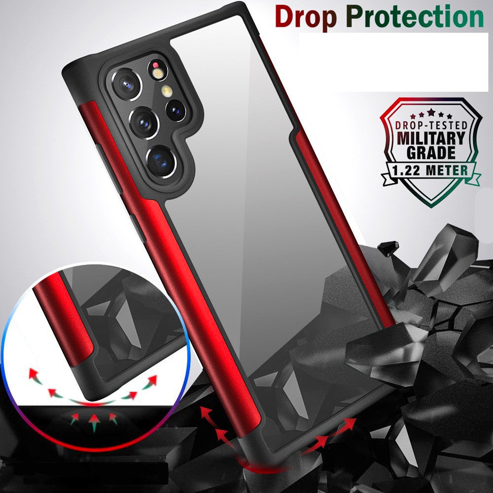 Metal Transparent Phone Case for Samsung S22 Anacotte