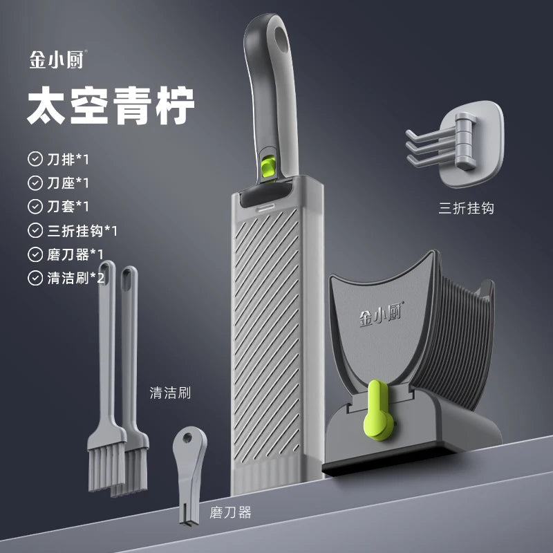 ONCE for All Meat Slicer and  Knife Set for Meat Slicing , Manual Fresh Meat Cutter, Slicer for Beef, Pork, Chicken Breast Solveify