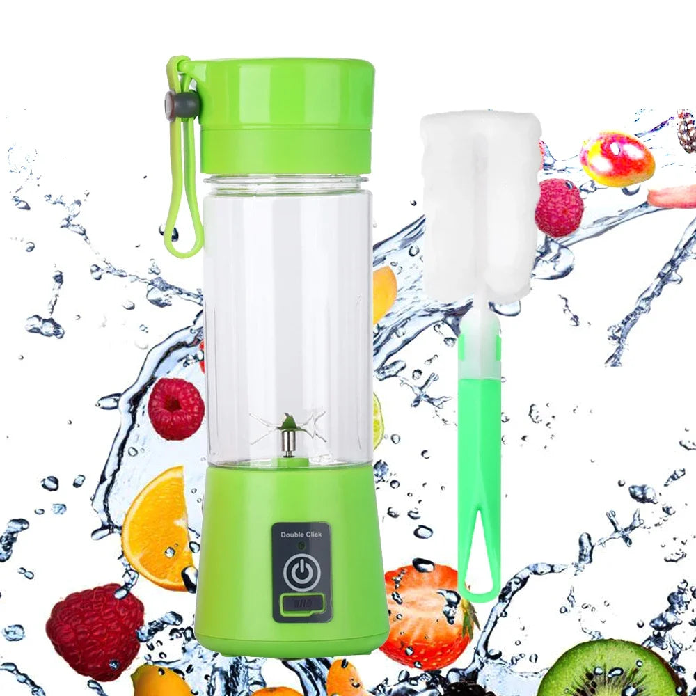 Mini Juicer Portable Blender Fruit Smoothie Milkshake Electric Juicer USB Rechargeable Juice Cup Food Processor Kitchen Supplies Solveify