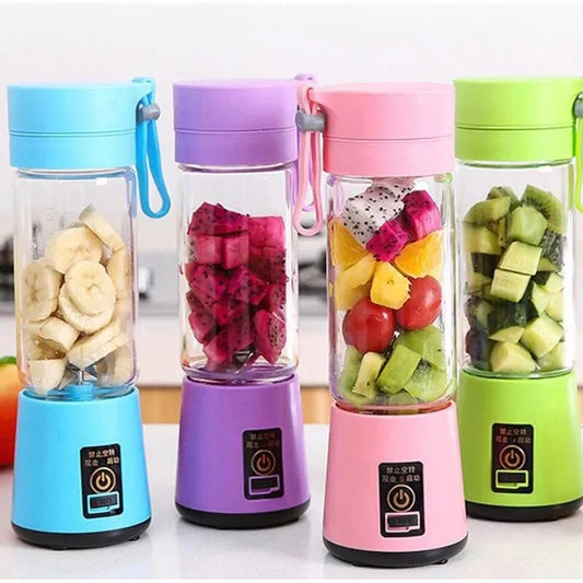 Mini Juicer Portable Blender Fruit Smoothie Milkshake Electric Juicer USB Rechargeable Juice Cup Food Processor Kitchen Supplies Solveify