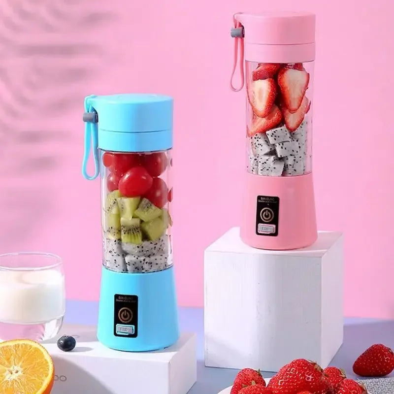 Mini Juicer Portable Blender Fruit Smoothie Milkshake Electric Juicer USB Rechargeable Juice Cup Food Processor Kitchen Supplies Solveify