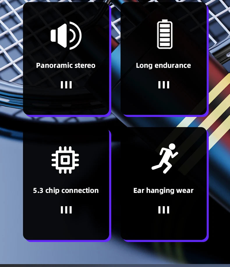 Lenovo LP75 TWS Wireless Bluetooth V5.3 Earphones IPX5 Digital Display Ear Hook Earbuds HiFi Stereo Noise Reduction Headphones Solveify