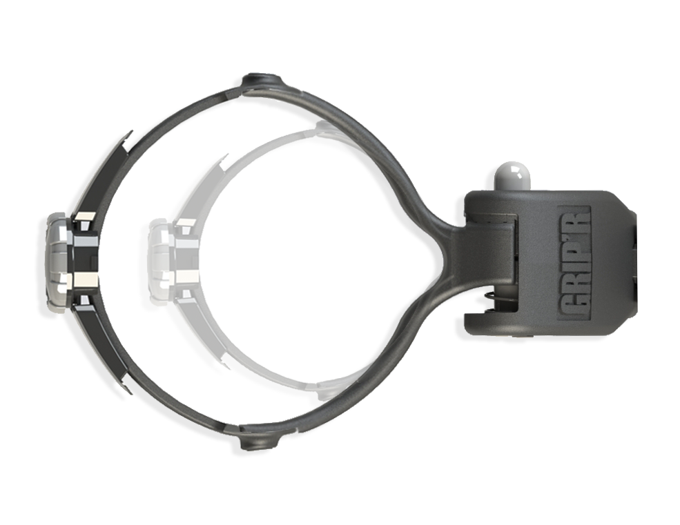 GRIP'R  - Drink Holder / Tumbler Handle.  2.5" to 4" Dia. Containers. 12 - 40oz. GRIP'R