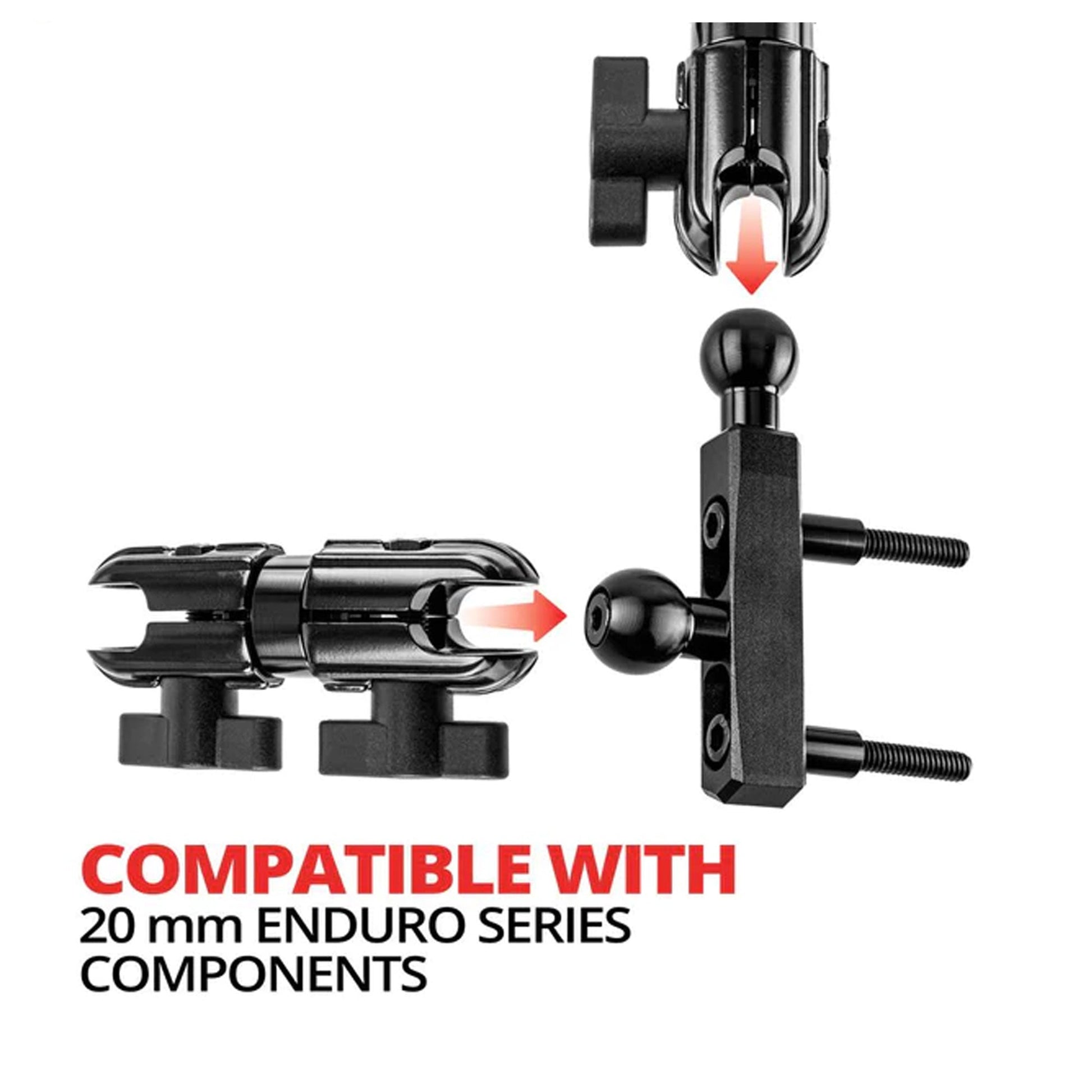 PERCH / BRAKE / CLUTCH MOUNT | DUAL 20MM BALL GRIP'R