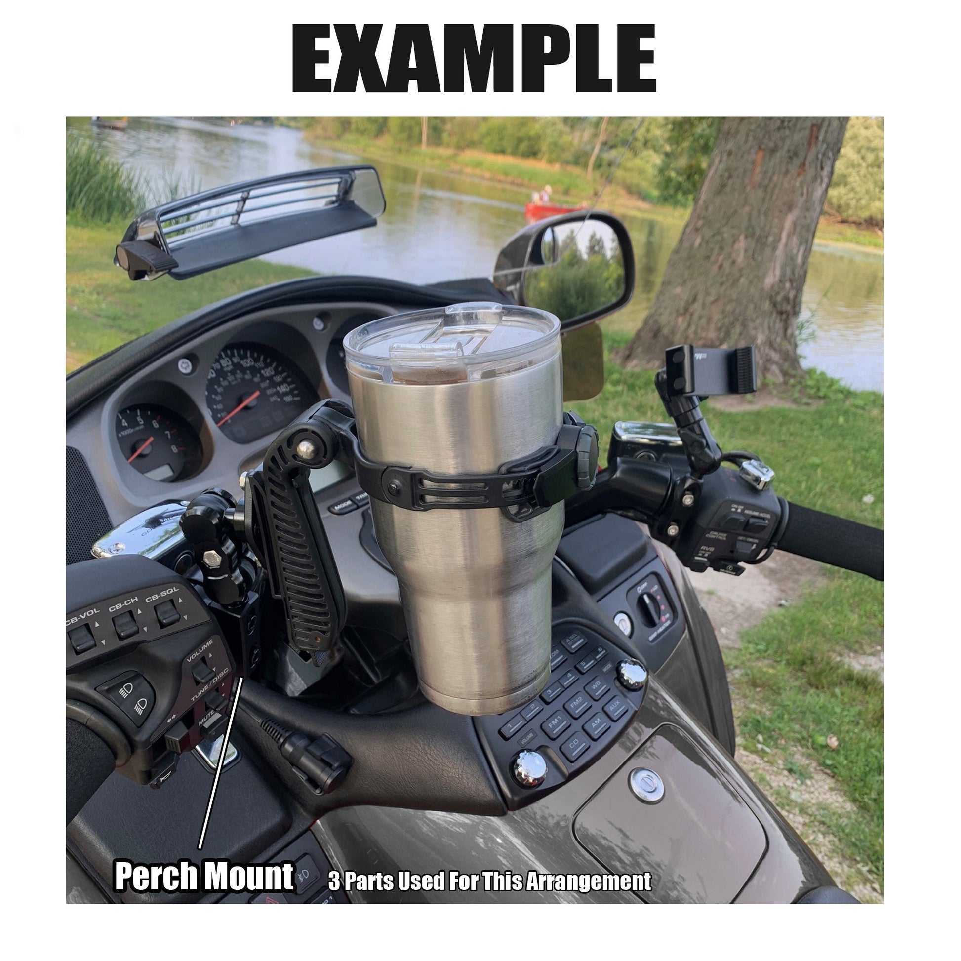 GRIP'R  - Drink Holder / Tumbler Handle.  2.5" to 4" Dia. Containers. 12 - 40oz. GRIP'R